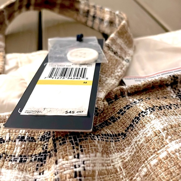 Y2K _ Tweed crop tank Top •Medium •BNWT• - Picture 3 of 4